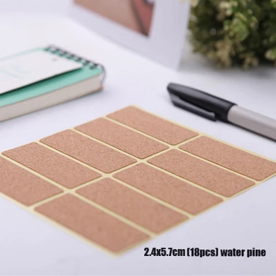2.5x6cm 18pcs Этикетки, наклейки для кухонной бутылки, чашки, наклейки ручной работы, деревянные подарочные этикетки для печенья, этикетки, наклейки, подарки, декоративные - Цвет: 2.5x6cm 18pcs