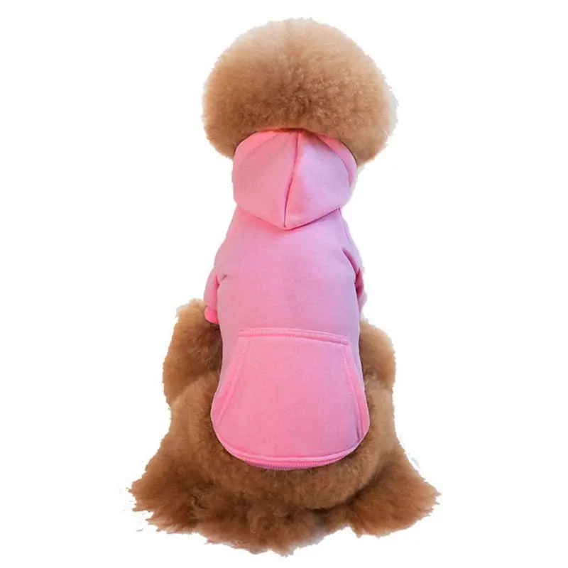 thumbnail image 1 of Sudadera con capucha polar para perros y gatos, ropa cálida para perros pequeños, ropa para cachorros, sudadera con capucha, disfraz suave para cachorros, negro, blanco y azul, 1 of 5