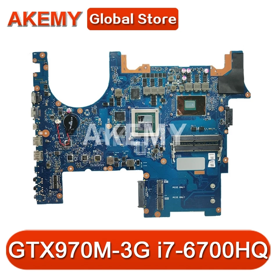 Akemy G752VT для ASUS G752V G752VL G752VY материнская плата ноутбука GTX970M-3G i7-6700HQ CPU работа 100% |