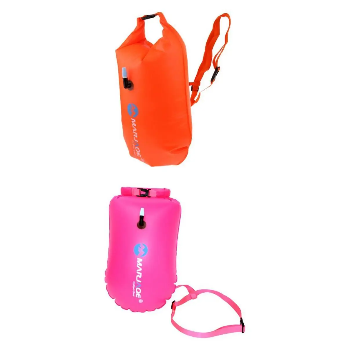 

2x Swim Safety Float Dry Bag For Open Water Swimmers,Triathletes & Snorkeler