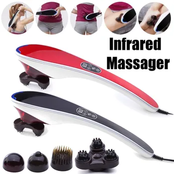 

Electric Cervical Vertebra Massager Device Vibrating Kneading Shoulder Back Neck Massager Infrared Shiatsu Body Relaxation