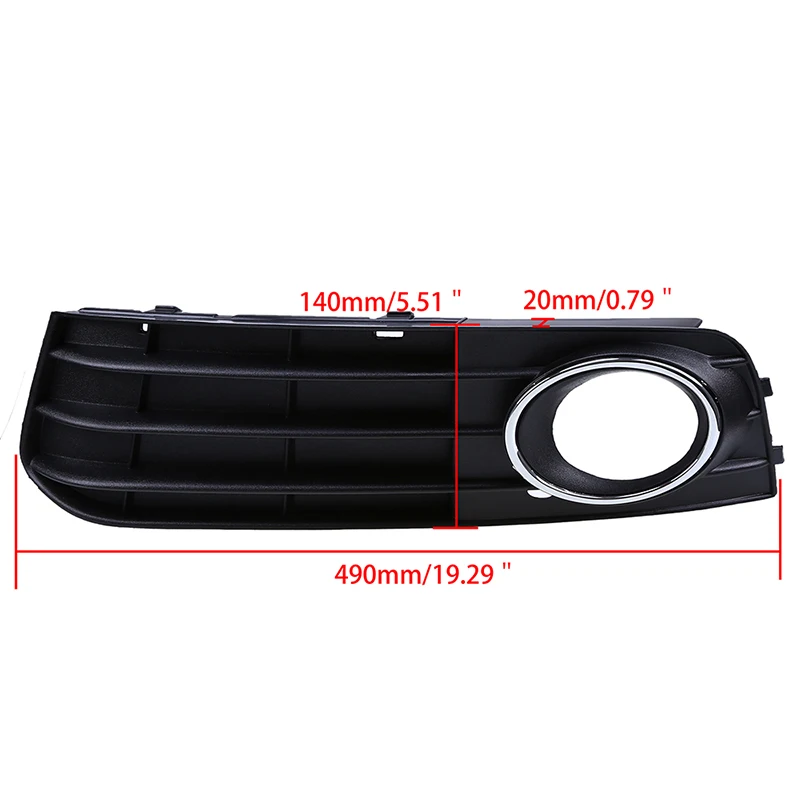 Решетка передней противотуманной фары POSSBAY для Audi A4 B8 2007 2008 2009 2010 2011|bumper grille|grill fog