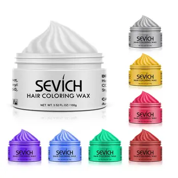 

100g Temporary Hair Color Wax Men DIY Hairstyle Mud Molding Paste Dye Cream Gel