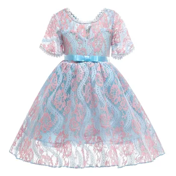 

Girls Dress Summer Sleeveless Lace Kids Elegant Princess Dresses For Girls Birthday Party Dress Children Clothing 2 8 9 10 Years