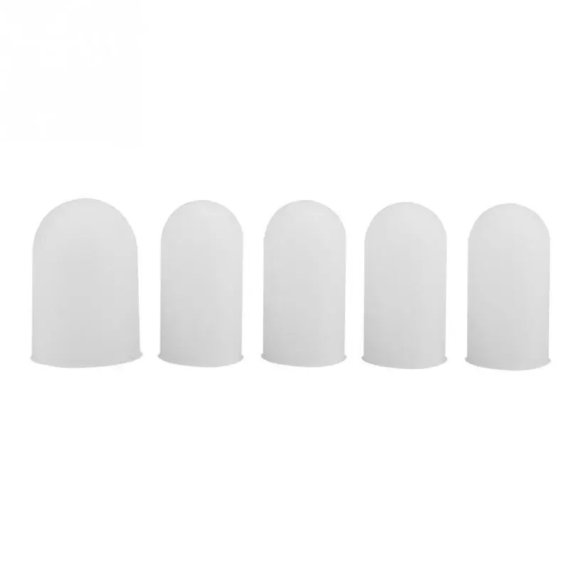 New 5pcs Silicone Finger Protector Thumbs Cover Fingertip Gloves For