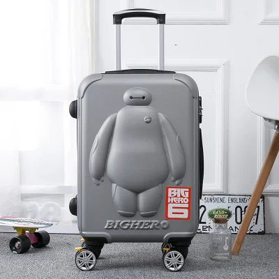 Детский чемодан BayMax 20/24 дюйма мультяшный чехол на колесиках 3D детский для посадки