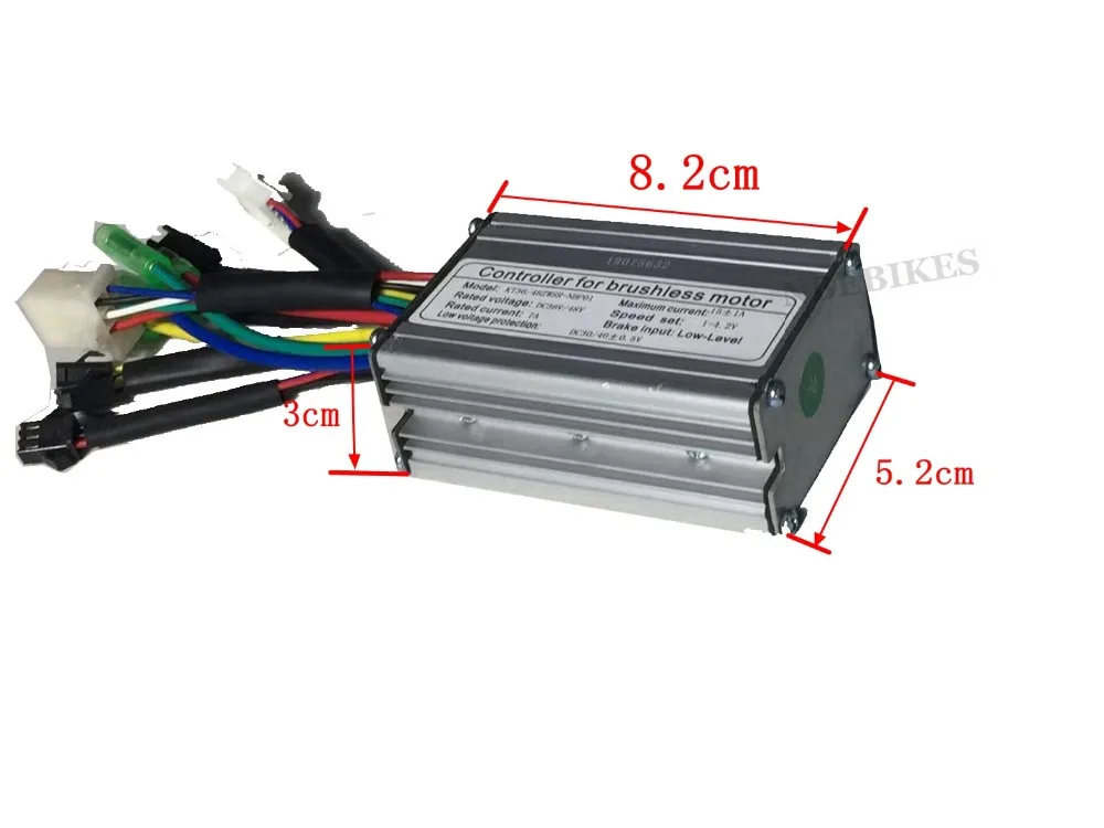 36 V/48 V 250W 15A мотор-контроллер постоянного тока без щетки контроллер электровелосипеда+ KT-LCD8H Цвет Дисплей один комплект, используется для 250 Вт, фара для электровелосипеда в комплекте