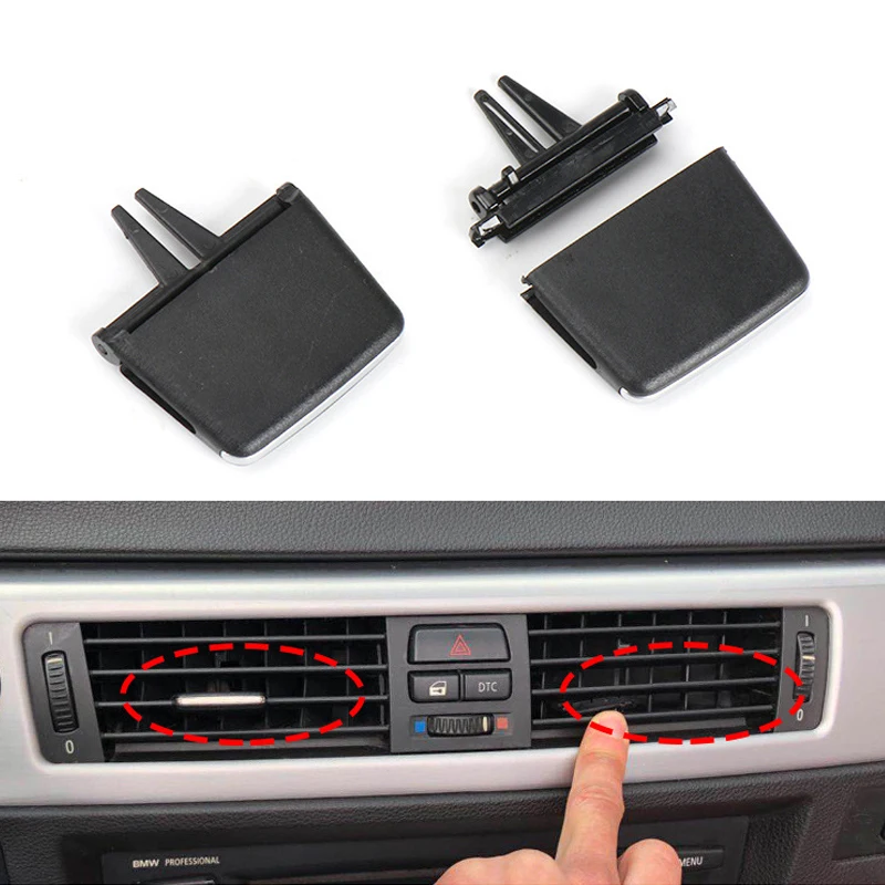 

Car Front A/C Air Vent Outlet Tab Clip Repair Kit Air Outlet Pick for BMW 3 Series E90 E91 E92 320i 325i 2005-2012 Vent Grille