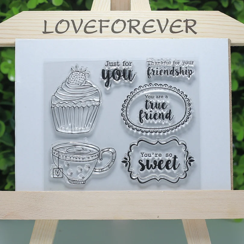 

Sweet true friendship transparent clear stamp for Scrapbooking/Card Making/Stamp set stationery party fun Decoration Supply