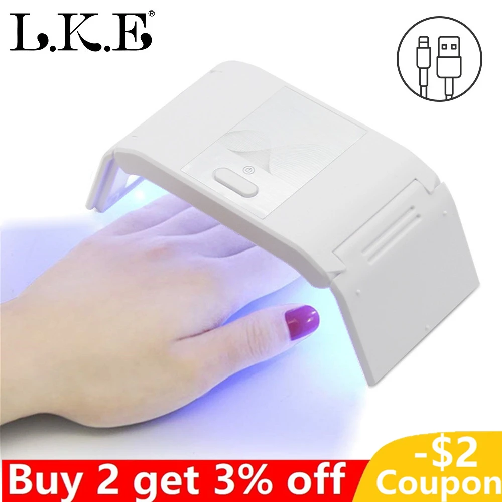 SUN mini LKE Сушилка для ногтей профессиональный высокомощный УФ светодиодный светильник для дизайна ногтей отверждающий Гель-лак для ногтей салонные маникюрные инструменты для ногтей - Color: SUN mini