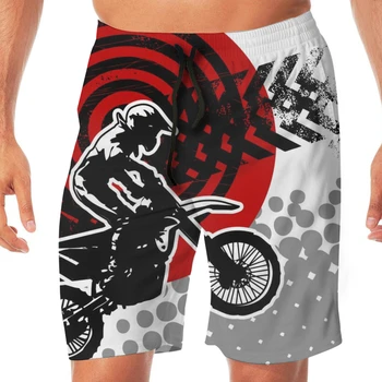 

Motocross Rider Dirt Bike With Tire MarksMens Swimsuit Swimwear Men Swimming Shorts Beach Short Sports Swim Trunks beachwear