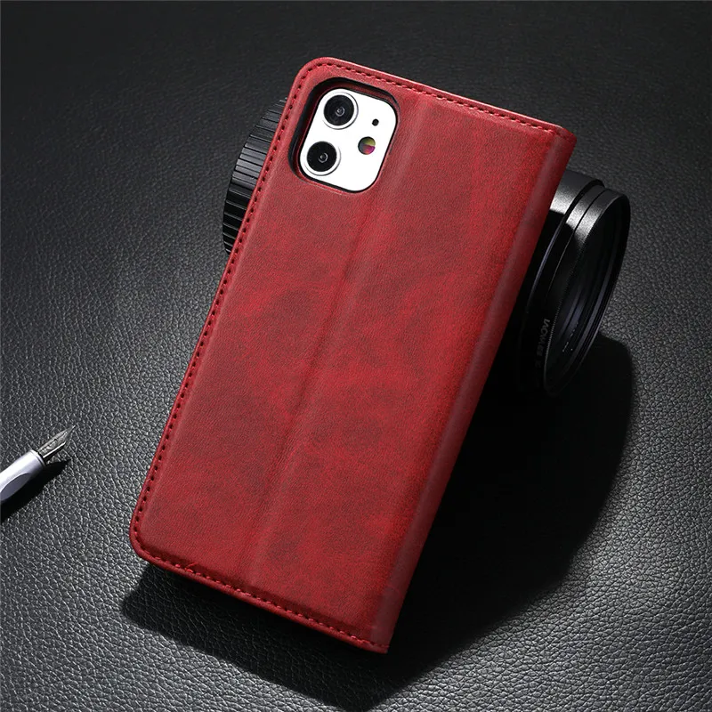 Роскошный флип-Стенд кожаный чехол для телефона для iPhone 11 Ретро Магнитный кошелек держатель для карт чехол для iPhone 11 Pro Max чехол s Coque