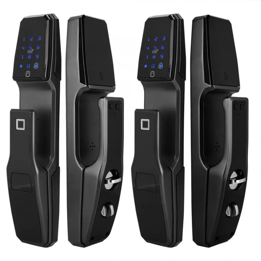 

NEW Intelligent Auto Digital Door Lock Unlock with Fingerprint Password Security Card Bluetooth On Sale