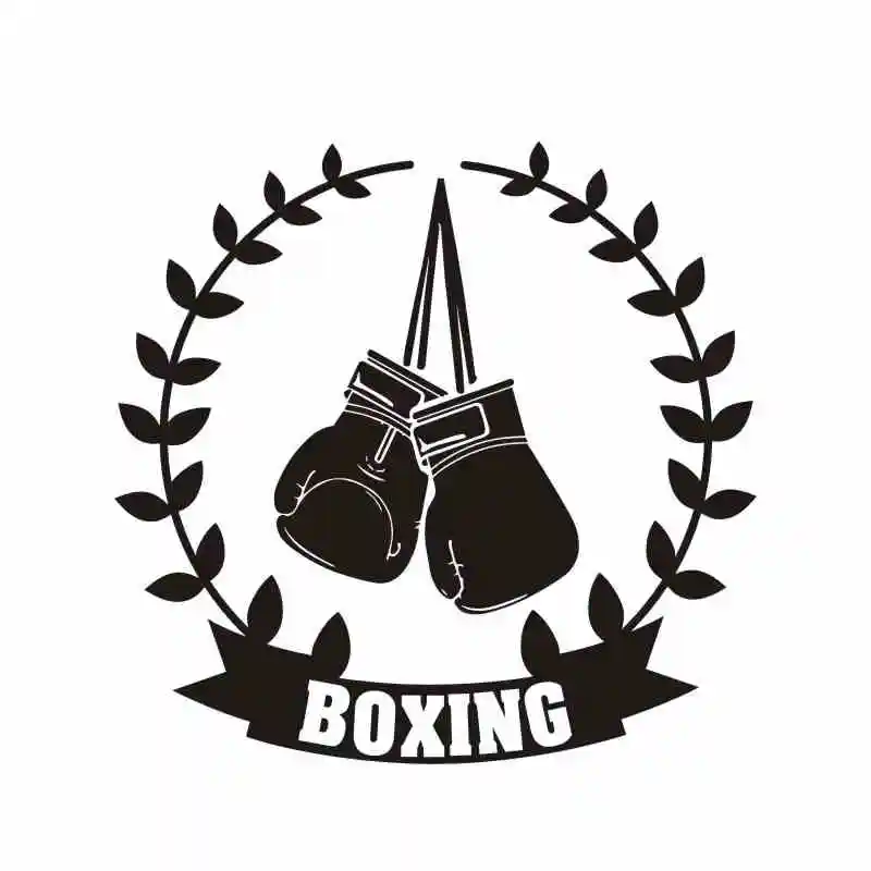 DCTAL Boxing Glove Sticker Kick Boxer Play Car Decal Free Combat Posters Vinyl Striker Wall Decals Parede Decor