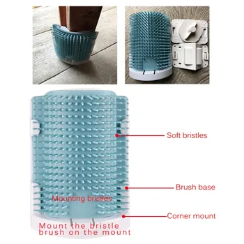 

Cat Self Grooming Hair Accessorie With Catnip Angle Face Tickling Hair Removal Massage Brush Comb And Pet Dog Cat Grooming zh1