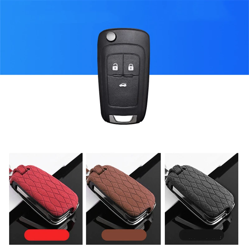 Чехол для ключей автомобиля, флип, Меховой чехол для Chevrolet Lacrosse Camaro Cruze Equinox Impala GMC Terrain, смарт-держатель, чехол, авто аксессуары