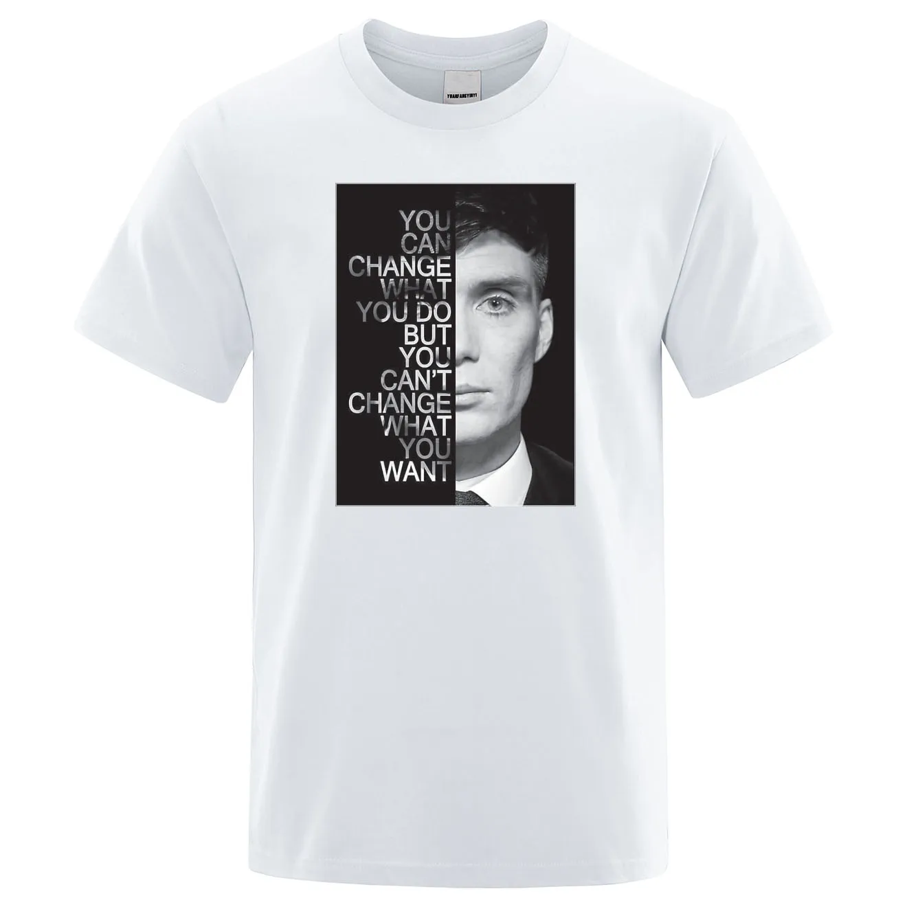 Г. Летняя футболка мужская футболка с короткими рукавами и принтом «Peaky blinds tv Show» семейная уличная одежда в стиле «хип-хоп», мужские футболки - Цвет: white 6