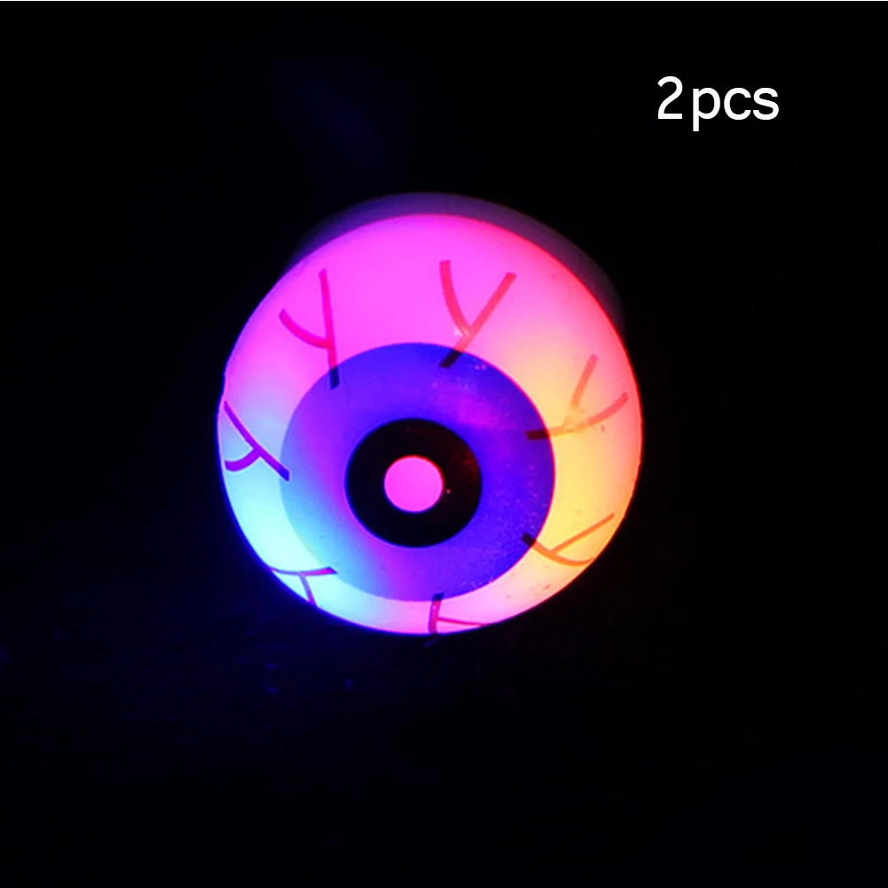 

cyclamen9 4PCS Flashing LED Bumpy Ring, Halloween Flash Light Eyeball Ring Kid Party Favor Supply Bag Prop Gift