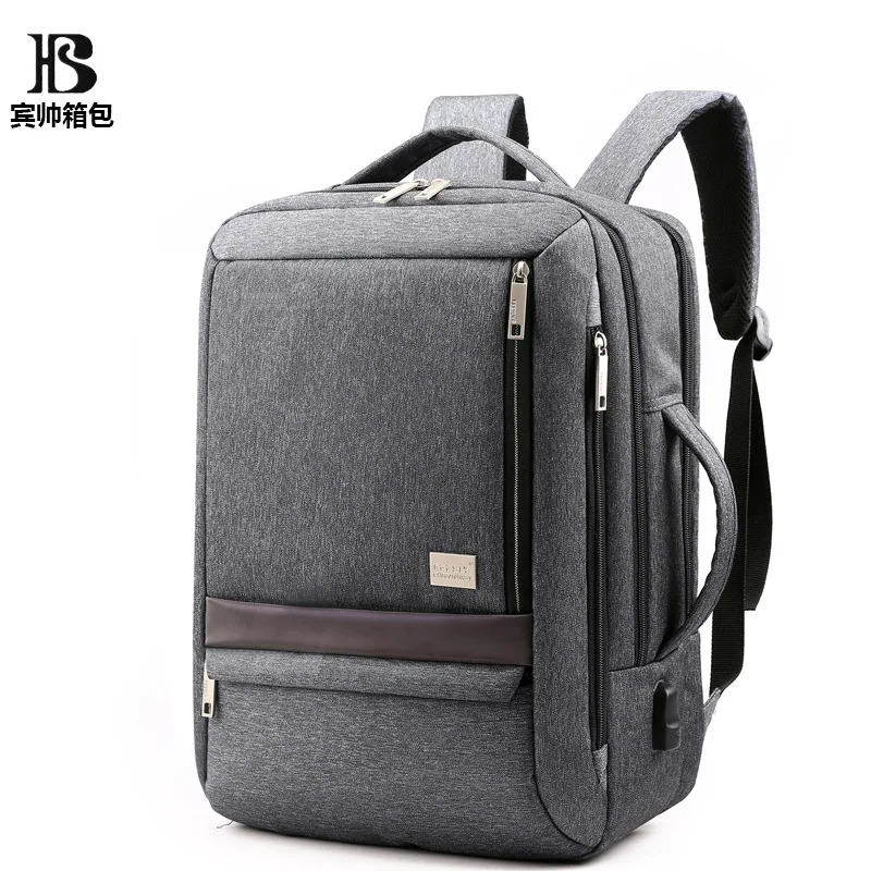 

Cross Border New Style USB Charging Business Computer Bag Anti-Spillage MEN'S Backpack Business Wear-Resistant Burden Relieving