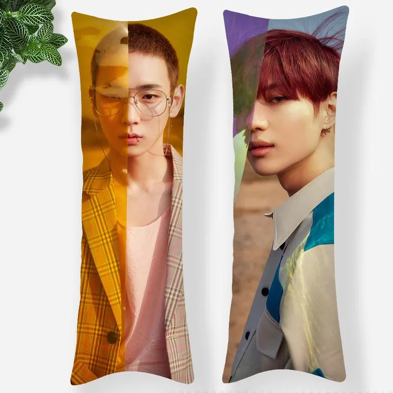 

KPOP SHINee Pillowcase Printed Satin Fabric Pillow Cover Rectangular Zipper Kawaii Body Cover Dropshipping 0811