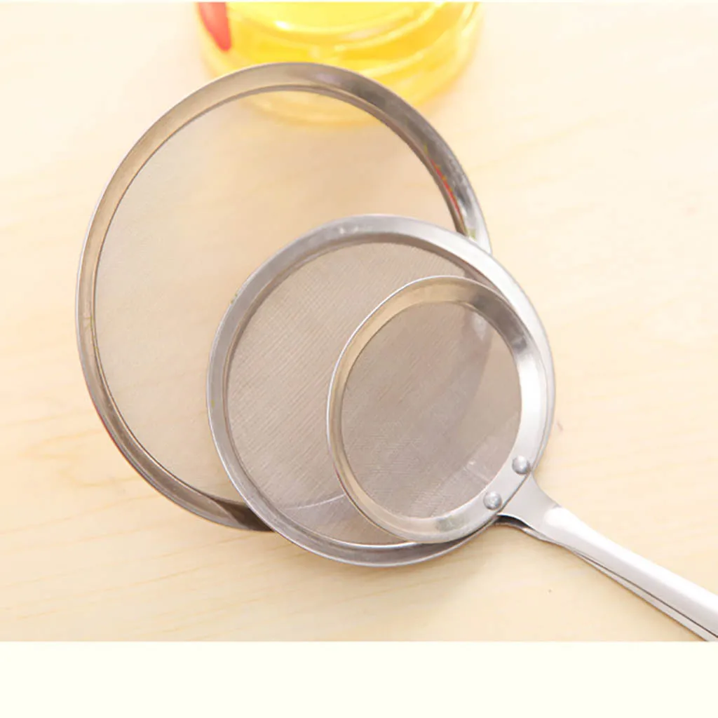 S/M/L Size Fine Mesh Wire Oil strainer colander Spoon Strainer Flour Colander Sieve Sifter Kitchen Cooking Tool Mar 5th # | Дом и сад