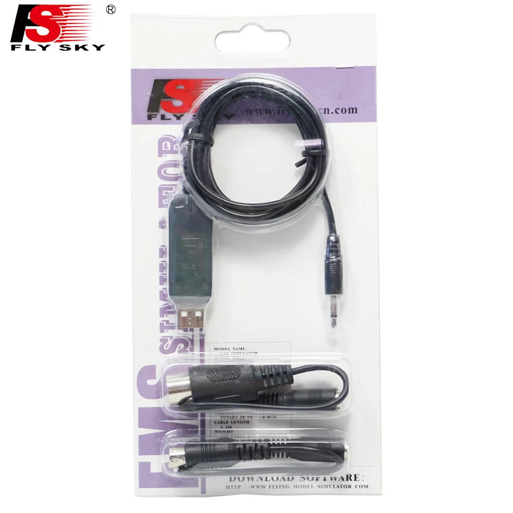 Flysky FS SM100 RC USB симулятор полета с кабелем FMS для I6 I10 I6X T6 CT6B TH9X FPV Дрон передатчик|usb