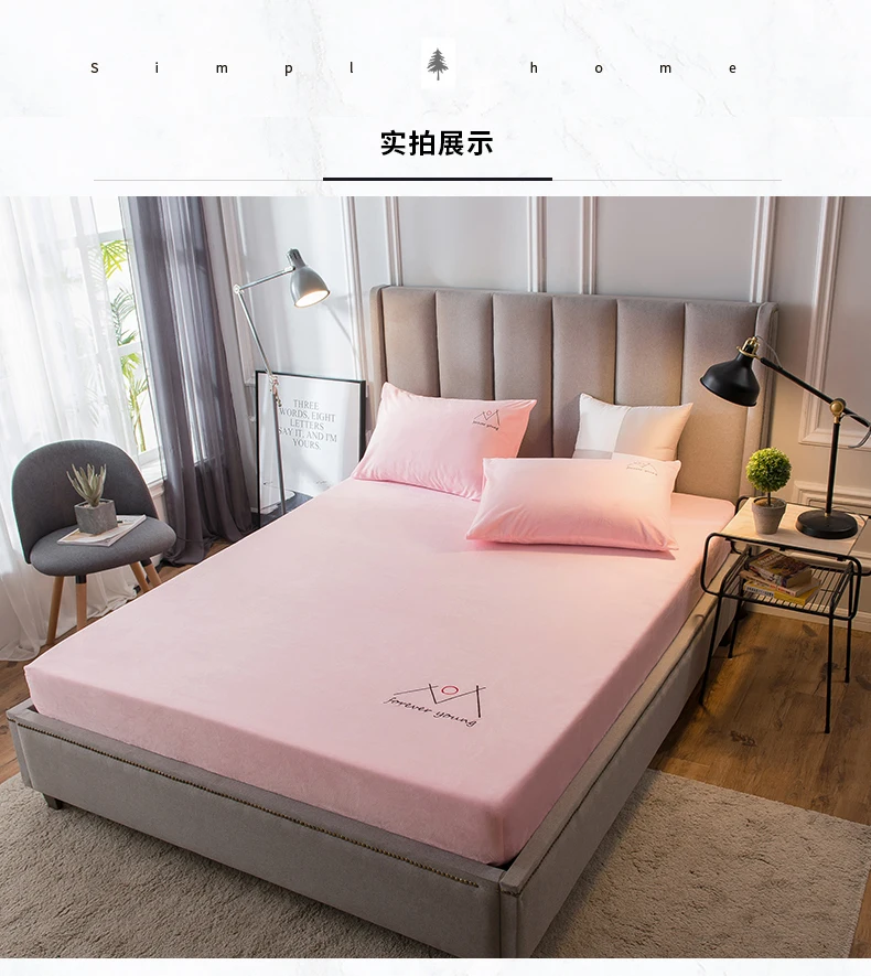 Cotton/Polyester Bed Sheet Queen King Twin Full Size Flat Sheet Bed Linen Flannel Fitted Sheet Bedsheets Sabanas 200x220cm