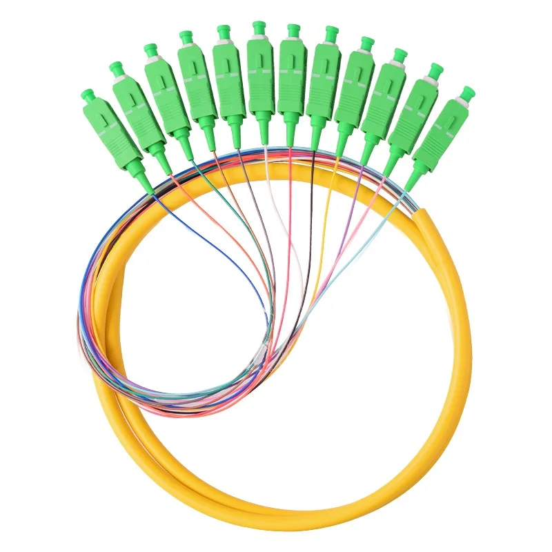 FTTH 12 Core SC APC Simplex 0,9 мм комплект волоконно-оптического кабеля косички патч-корд