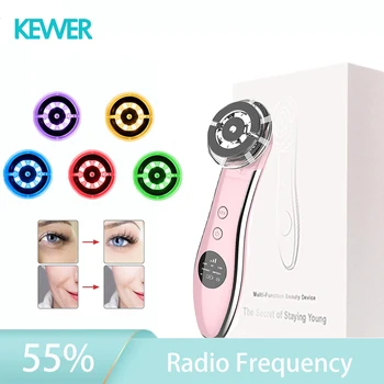 

Mesotherapy Electroporation RF Radio Frequency Skin Care Tools Led Photon Light Therapy Face 5 in 1 Led Skin Tightening Wrinkle