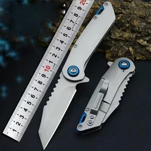 Лучший карманный складной нож D2 лезвие из легированной стали походные охотничьи ножи тактическая утилита Флиппер стальная ручка метательный нож EDC