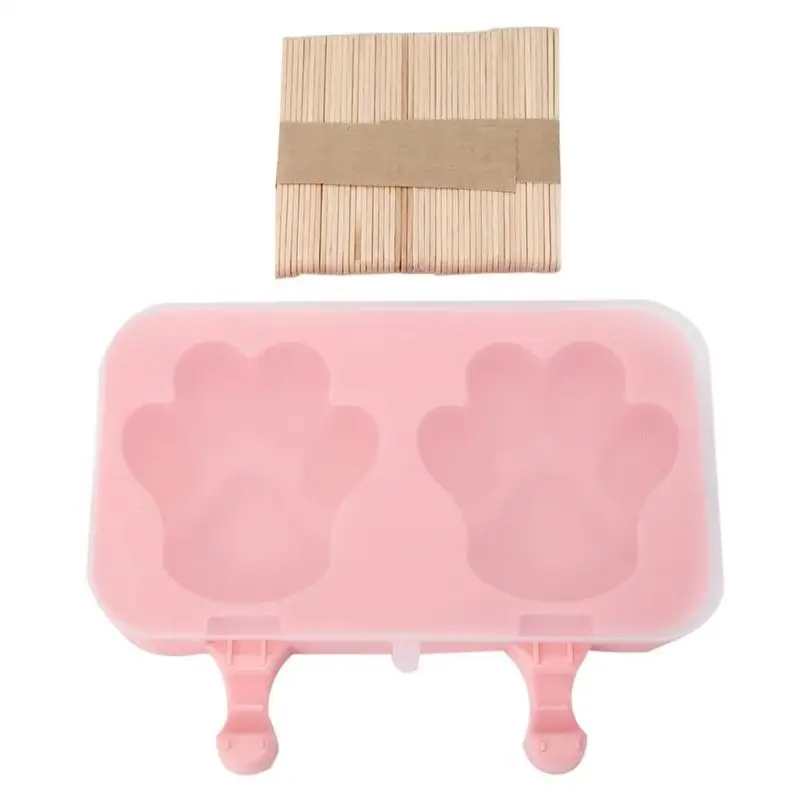 Ice cream mould-A 2 формы форма для изготовления мороженого набор розовый Силиконовый форма для заморозки модные домашние Инструменты для выпечки домашняя кухня необходимые принадлежности - Цвет: Ice cream mould-A