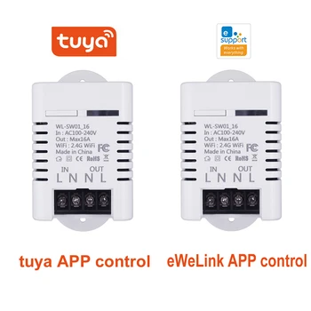 

Tuya eWeLink Smart life Wifi Smart Switch Relay home automation controller sensor 16A With Alexa Google Home Used together
