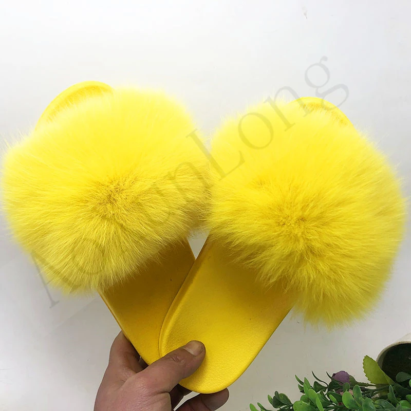 big fur slippers