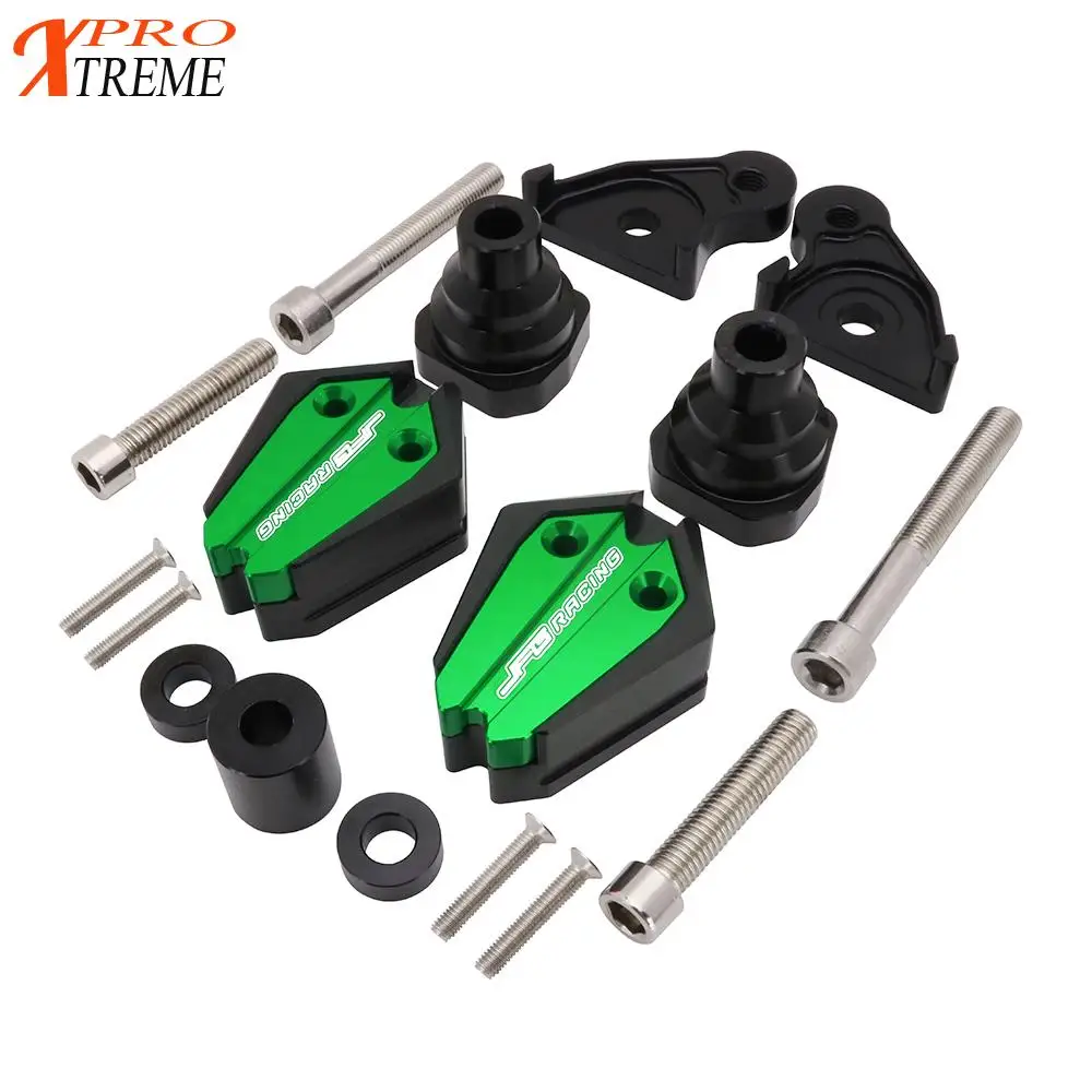Motorcycle CNC Aluminum Crash Pad Frame Slider Protector For KAWASAKI Ninja ZX10R zx10r ZX-10 R 2011- 12 13 14 15 16