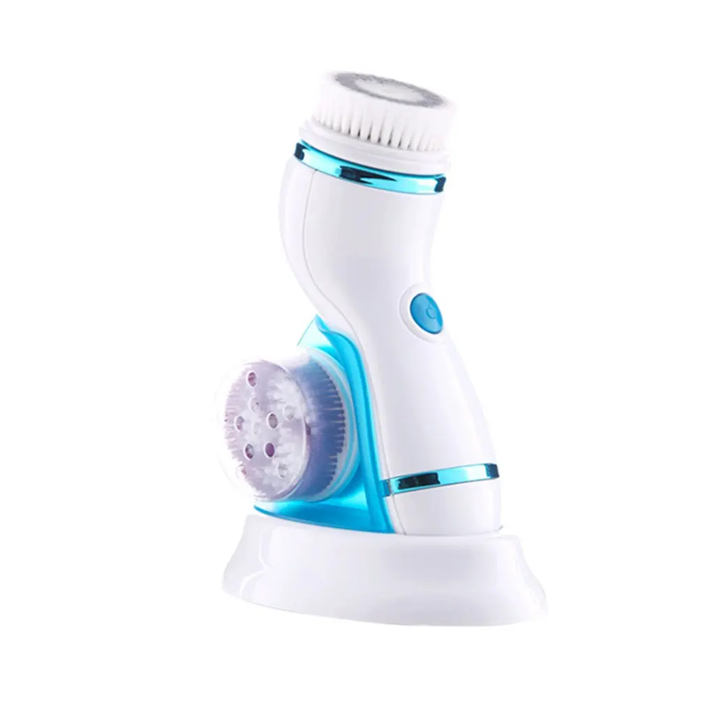 

Four-In-One Battery Facial Cleanser Electric Face Brush Blackhead Pore Cleaner Ultrasonic Vibration Brush