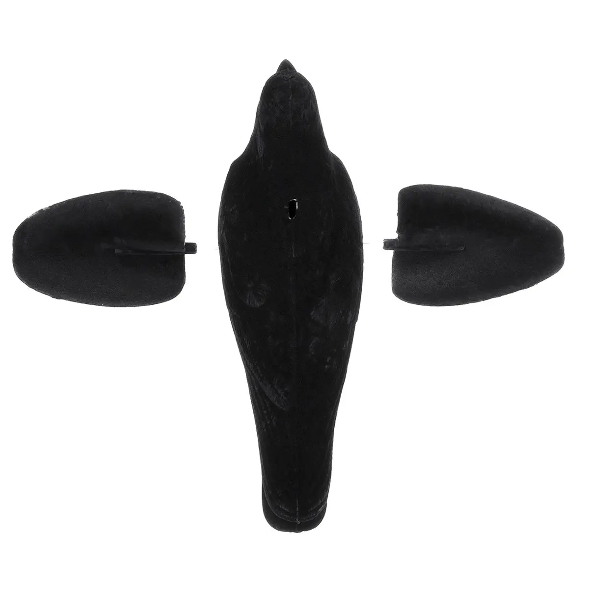 SGODDE Crow Decoy Bait Shooting Trap Decoying Hunting Decoy Plastic Bird For Garden Decoration Realistic Halloween Display