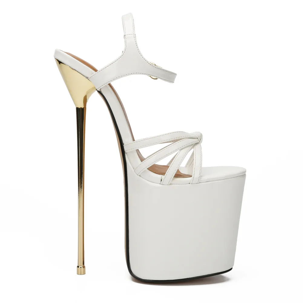Mclubgirl Women Sexy Party Platfrom Pumps Pseudo-girl Cross-dressing 22 Cm Metal Heels Fashion Women's Sandals ZQJ