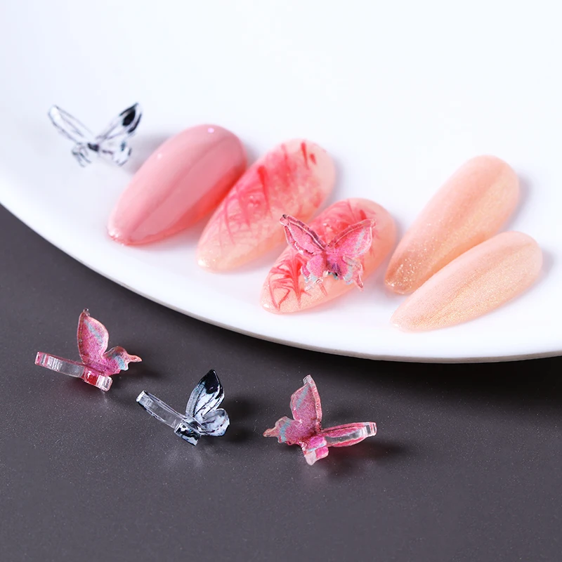 Astrobox Butterfly Acrylic Nail Patch DIY Art Boxed Use Decorative Multiple Colour Accessories | Дом и сад