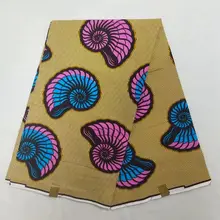 Африканские национальные костюмы принт в виде кругов печатная ткань желтый африканская вощеная ткань принт Анкара Рождество NAR-11