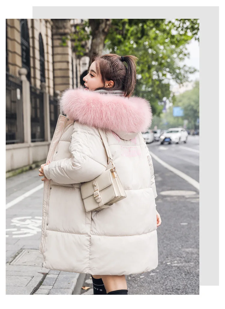 Корейские пуховые пальто женские зимние повседневные Vogue с капюшоном утолщенные длинные размера плюс пуховик Женский Уличная винтажная парка пальто