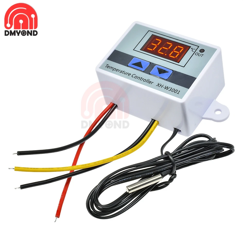 XH W3002 W3001 DC 24V Светодиодный Цифровой температурный контроллер термос