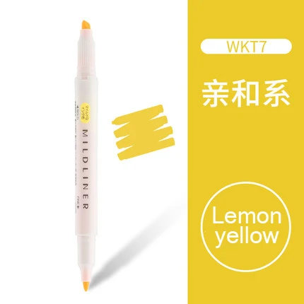 Lemon yellow 1 шт. лампа Зебра цвет высокий светильник er двойная головка mark WKT7 высокое качество чернил не легко проникает, не повреждая глаза - Цвет: Lemon yellow