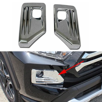 

Fit For Toyota RAV4 2019 2020 Chrome Front Foglight Cover Accessories Fog Light Lamp Foglamp Protector Frame Trim