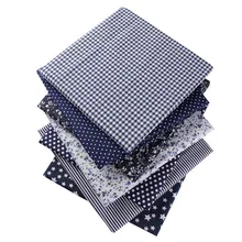 50X50 см, хлопок, цветочные цветы, клетчатая ткань в горошек для кукол, Лоскутная одежда, шитье, рукоделие, Рождественское украшение, 53124