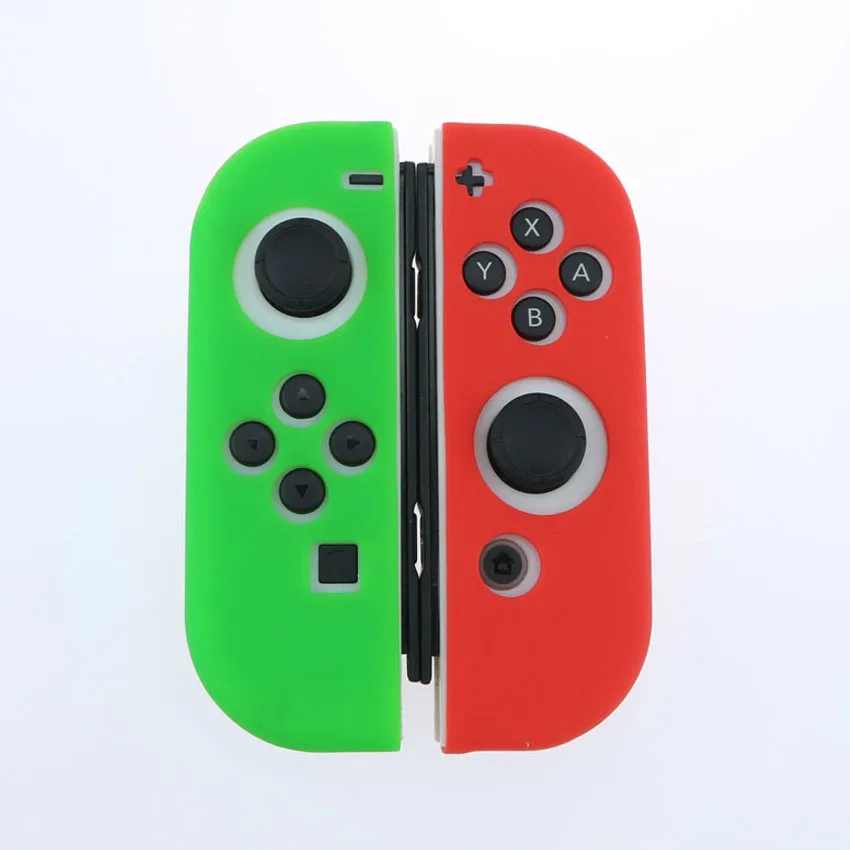 YuXi 1 комплект красочный мягкий чехол для Joy-Con Силиконовый чехол защитный чехол для nyd Switch Joycon контроллер - Цвет: F-A