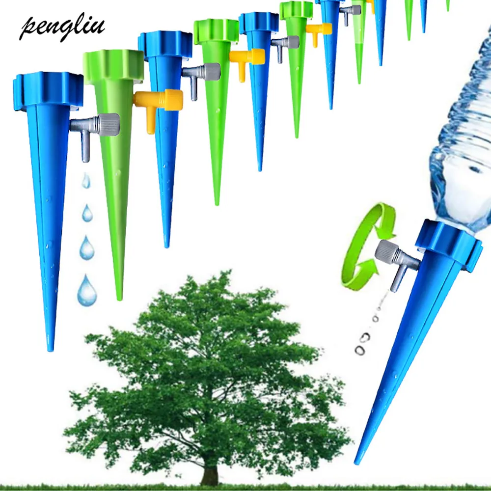 

Automatic Watering Irrigation Kits Water Can Automatic with Switch Watering Device Plastic Plant Watering Self Watering Pot 2PCS