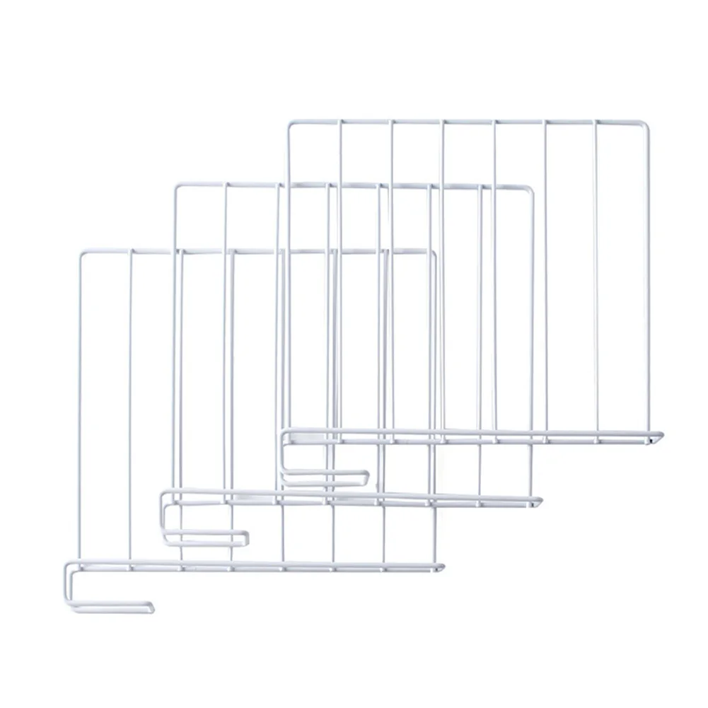 3 шт., компактный органайзер для одежды, шкаф для хранения, перегородка, железный сепаратор, шкаф, инструменты, разделитель для полки, вертикальный тип