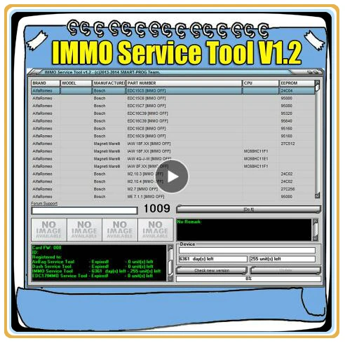 2019 Edc 17 IMMO инструмент обслуживания V1.2 PIN код и Immo выключен работает без