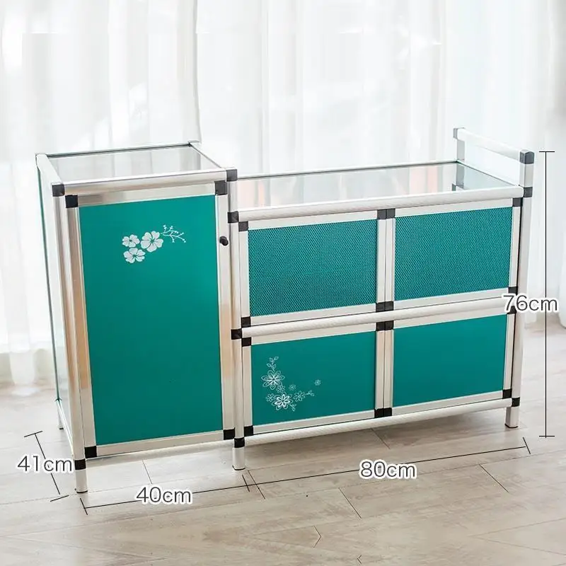 Aparador Dolap Kaplama China Mobiliario Sideboard Cabinet Kitchen Furniture Mueble Cocina Aluminum Alloy Meuble Buffet Cupboard - Цвет: Number 15