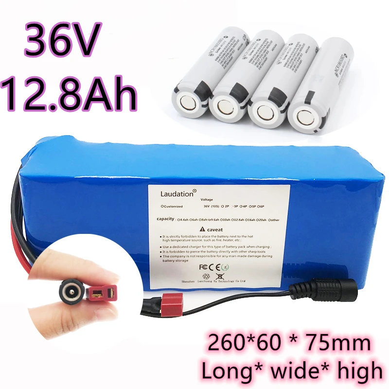 36V 10S4P 12AH 18650 литий-ионный аккумулятор для электрического велосипеда 600 W высокомощный Мотоцикл Скутер с BMS 42V батарейный блок